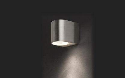 Arisaro GU10 buitenwandspot IP54 zilver