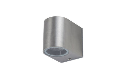 Arisaro GU10 buitenwandspot IP54 zilver