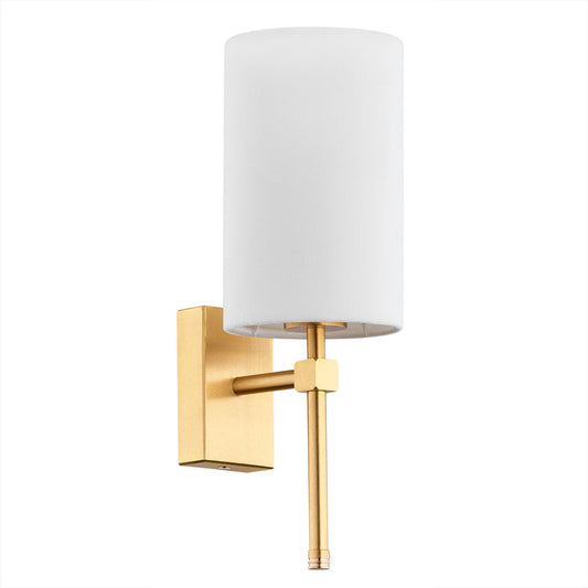 Abruzzo wandlamp Wit-messing
