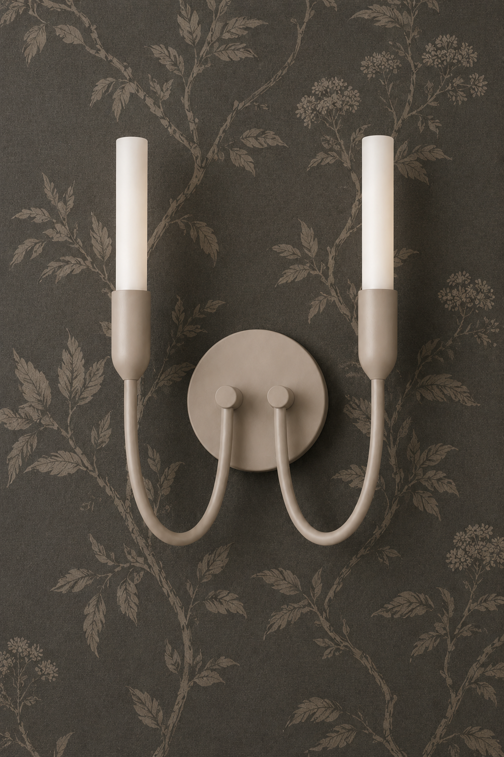 Augustine wandlamp Melkwit-taupe