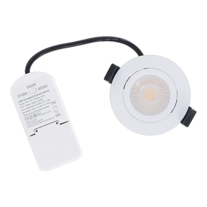 Aristo Slim-Fit | ultradünner LED-Einbaustrahler | 5/7 W CCT IP65