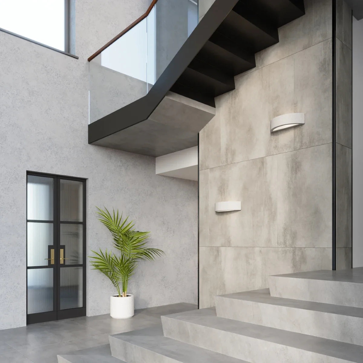 Atena Raw | Betonwandleuchte | G9 industriell