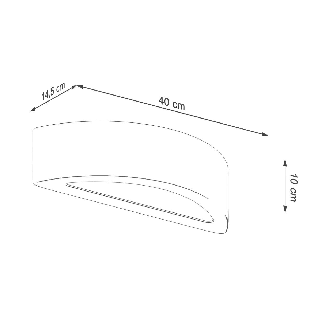 Atena Raw | Betonwandleuchte | G9 industriell