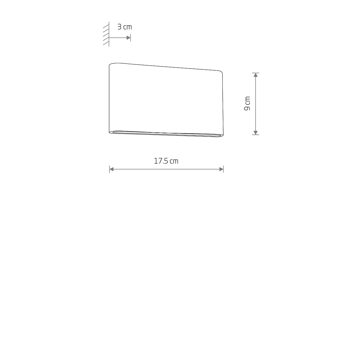 Aureon Curve LED | gebogene Up/Down Wandleuchte | S/M schwarz oder gold