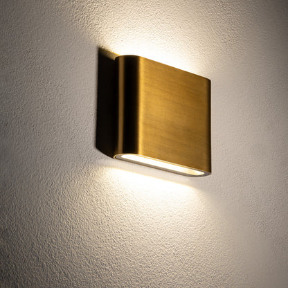 Aureon Curve LED | gebogene Up/Down Wandleuchte | S/M schwarz oder gold