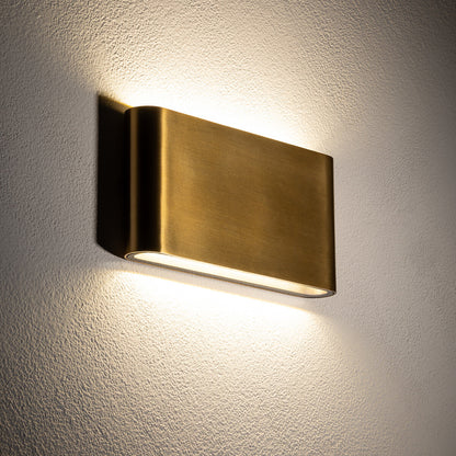 Aureon Curve LED | gebogene Up/Down Wandleuchte | S/M schwarz oder gold