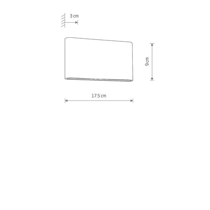 Aureon Curve LED | gebogene Up/Down Wandleuchte | S/M schwarz oder gold
