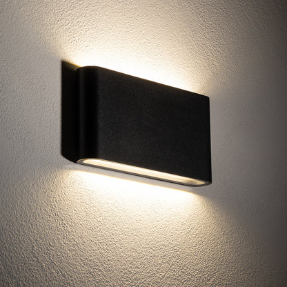 Aureon Curve LED | gebogene Up/Down Wandleuchte | S/M schwarz oder gold