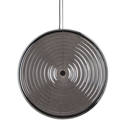 Aurivo LED-Hängeleuchte rund Glas 22W 3000K | Rauchglas / Amberglas | schwarz