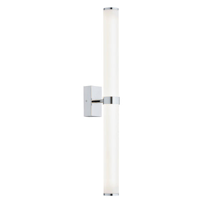Batumi wandlamp Opaalglas-chroom