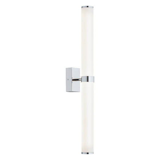 Batumi wandlamp Opaalglas-chroom
