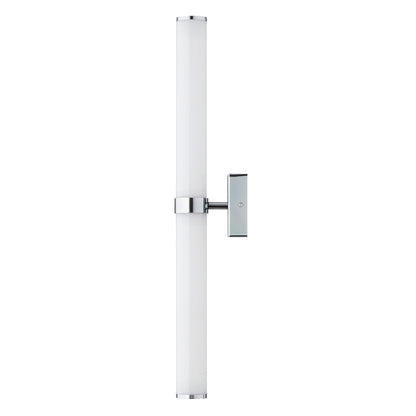 Batumi wandlamp Opaalglas-chroom