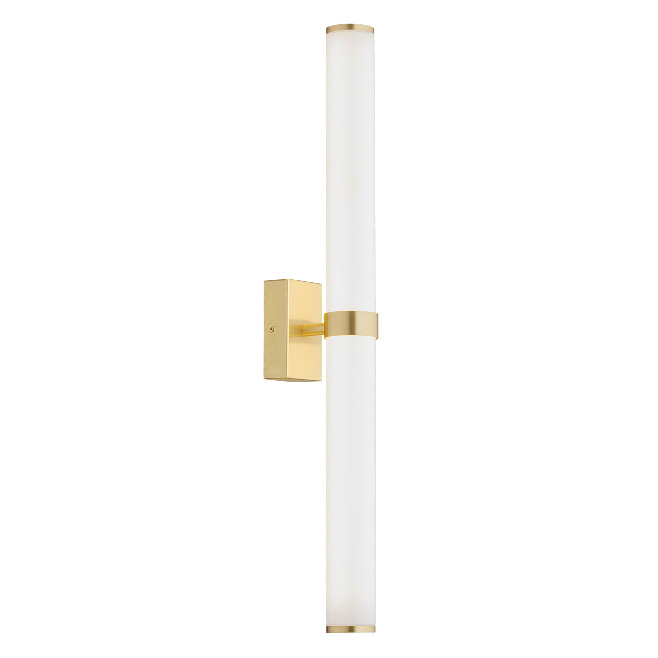 Batumi wandlamp Opaalglas-messing