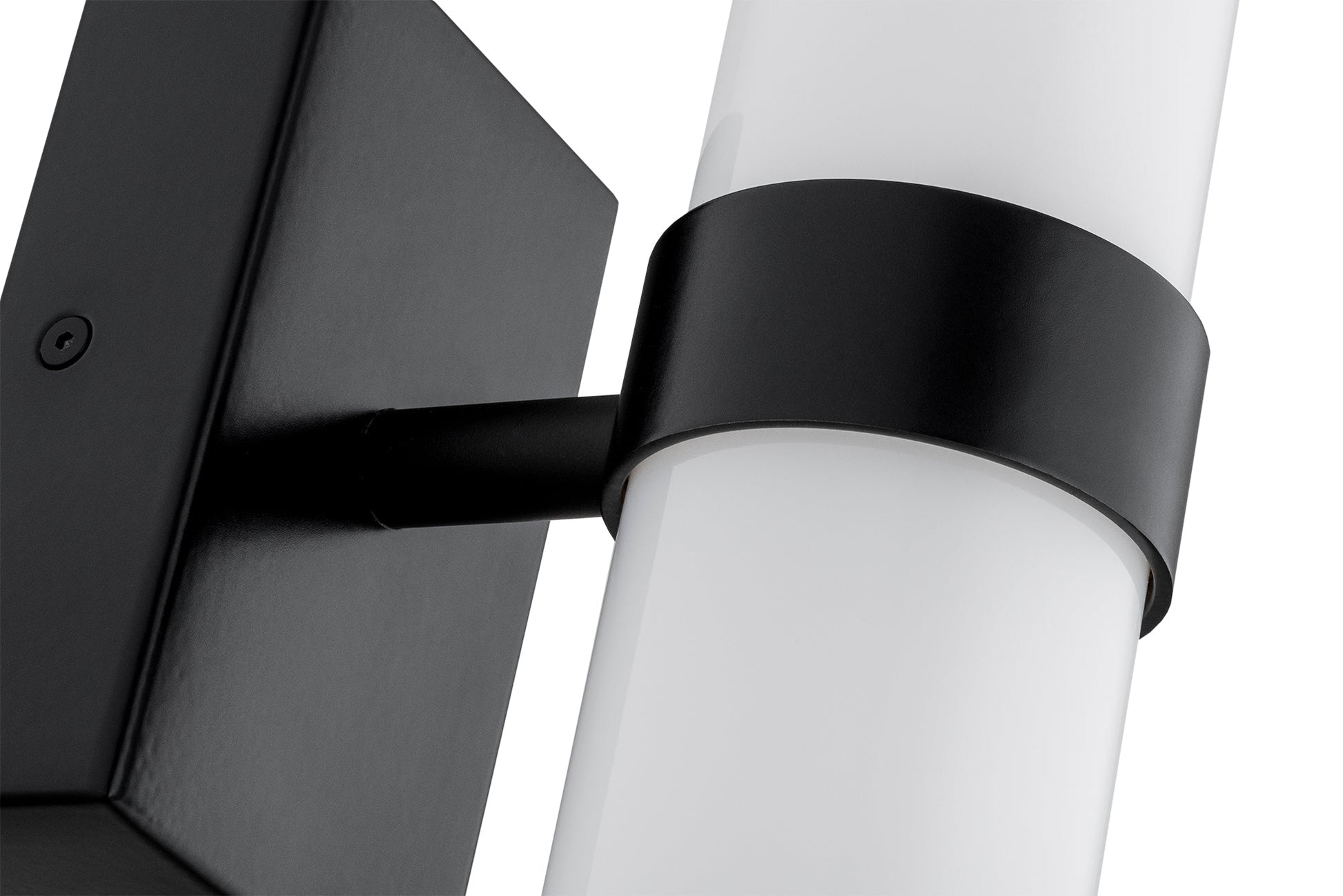 Batumi wandlamp Opaalglas-zwart