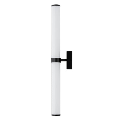 Batumi wandlamp Opaalglas-zwart