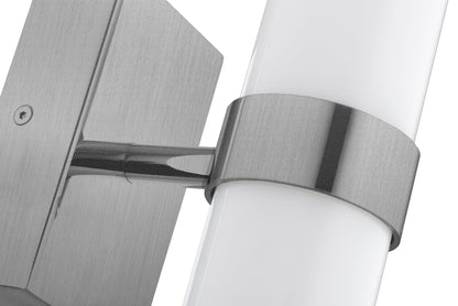 Batumi wandlamp Opaalglas-nikkel