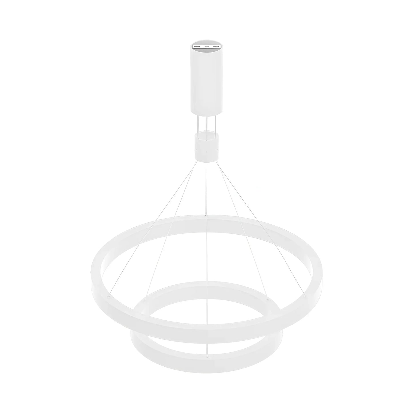 LINA dubbele ring pendel wit 65W sfeer
