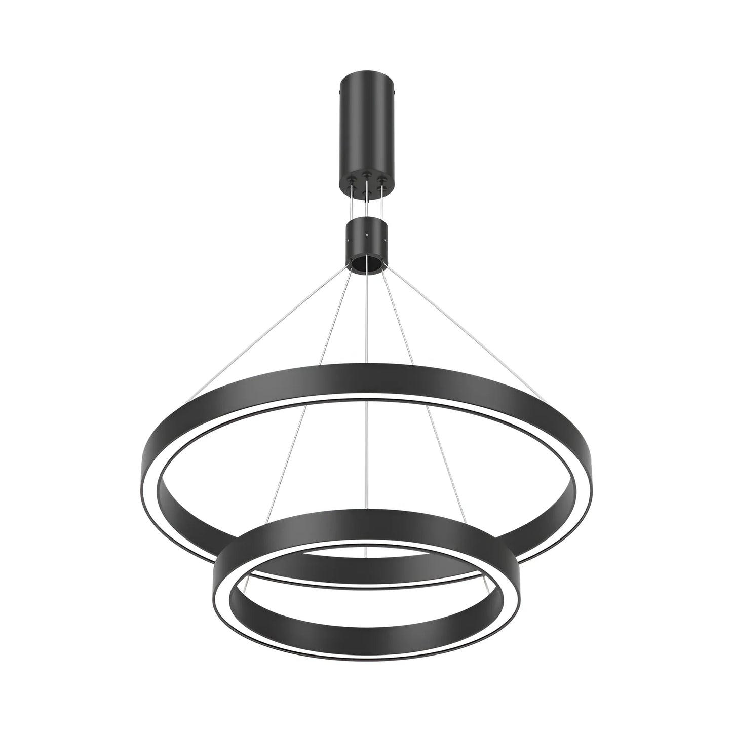 LINA dubbele ring pendel zwart 65W