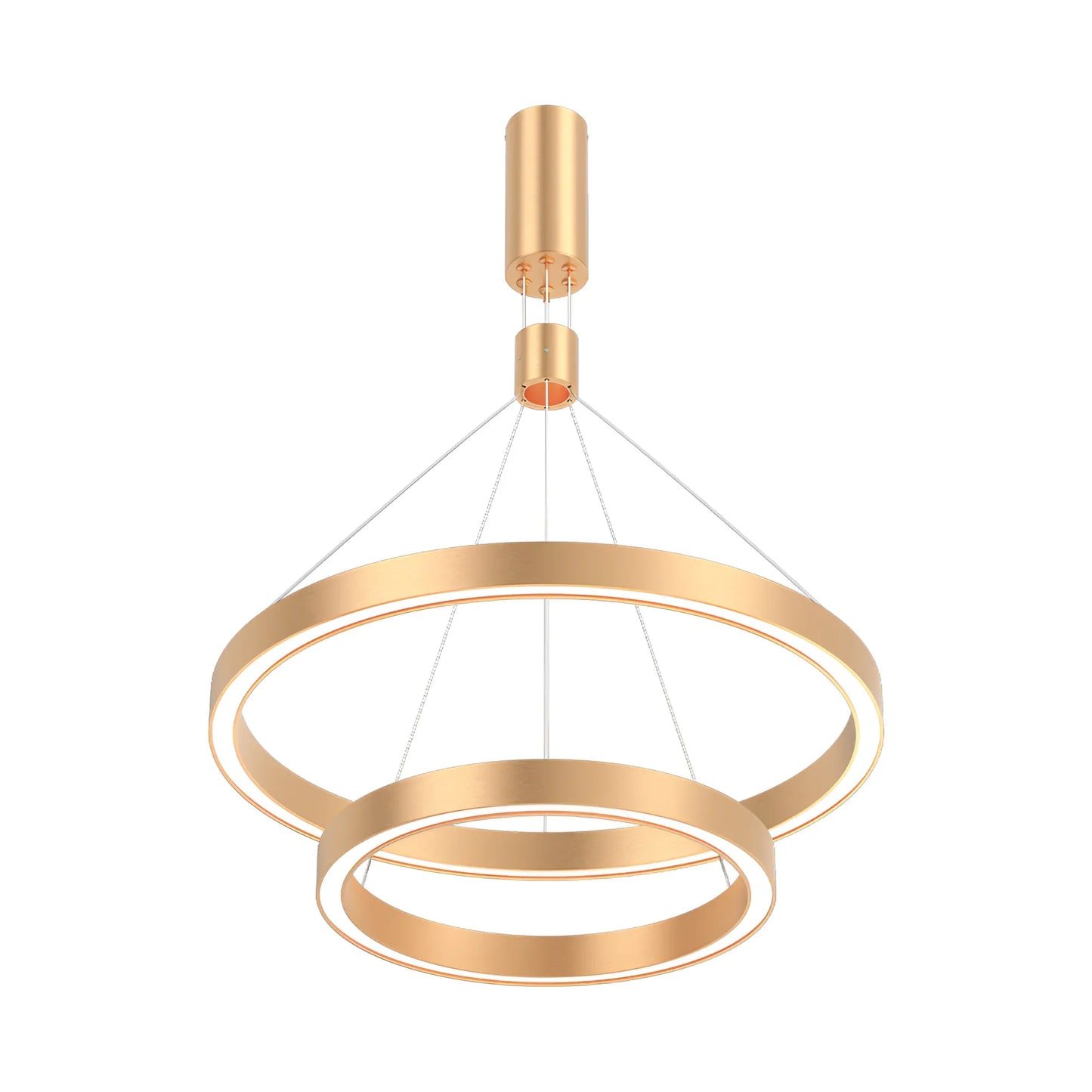 LINA dubbele ring pendel goud 65W