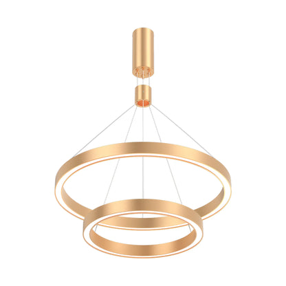 LINA dubbele ring pendel goud 65W