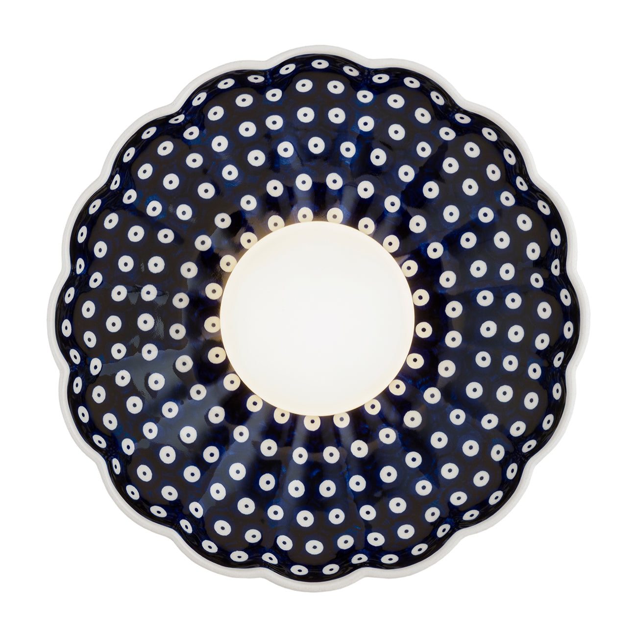 Boll wandlamp Kobalt dessin Schelp
