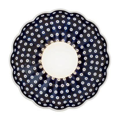 Boll wandlamp Kobalt dessin Schelp