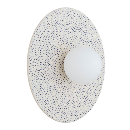 Boll wandlamp Crème dessin Plank