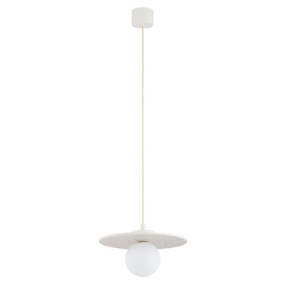 Boll hanglamp Crème-kobalt Groot