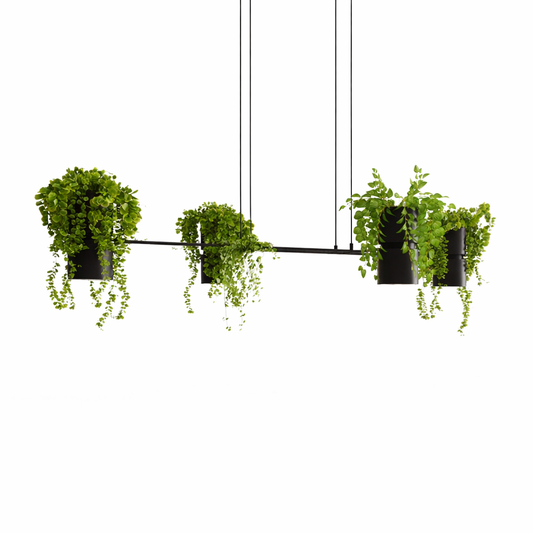 Botanica Line Schwarze Pendelleuchte
