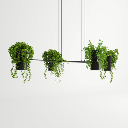 Botanica Line Schwarze Pendelleuchte