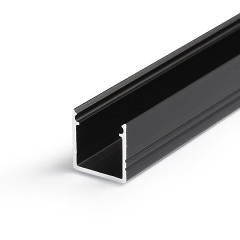 Smart aluminium LED strip profiel 10mm zwart 2m