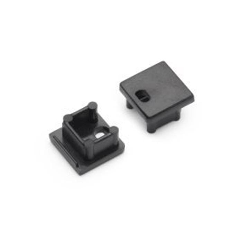End cap Smart 10mm zwart met kabelopening