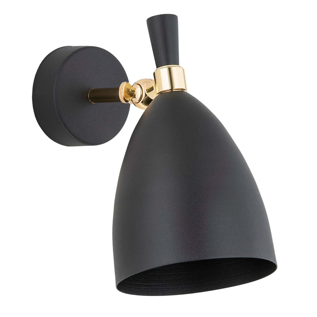 Charlotte wandlamp Zwart-messing