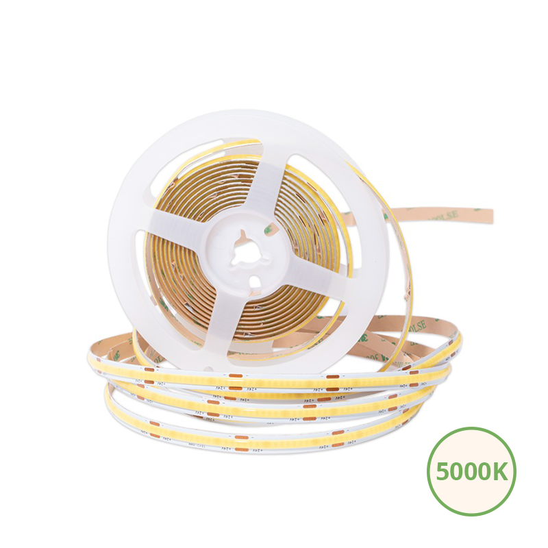 COBIVO vrij knipbare COB LED strip 10W 5000K helder wit