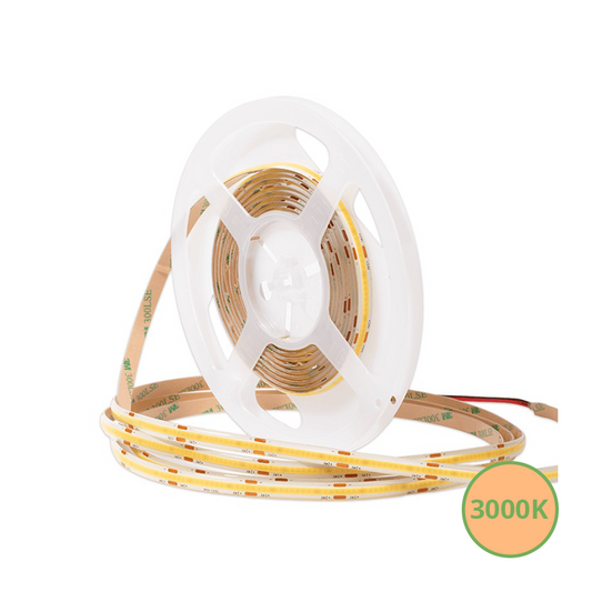 COBIVO waterdichte COB LED strip IP65 10W 3000K warm wit