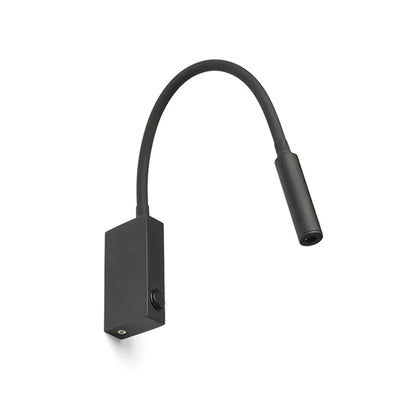 Curva Beam wandspot met zwanenhals zwart of wit