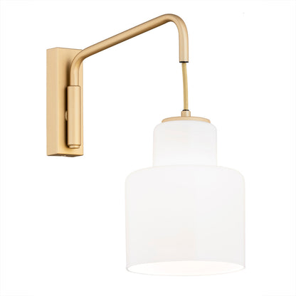 Diuna wandlamp Opaalglas-goud