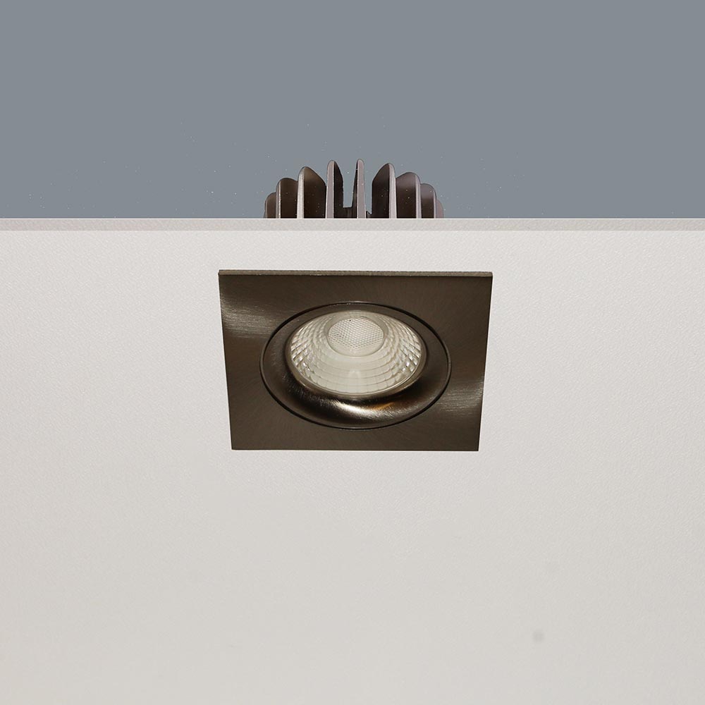 Inbouwspot VENICE 2508 - Mat staal
