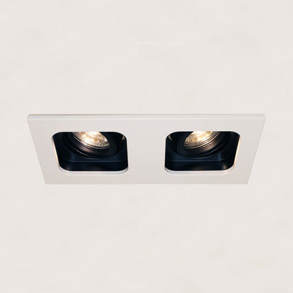 Inbouwspot MOGGIO 2lichts - wit-zwart