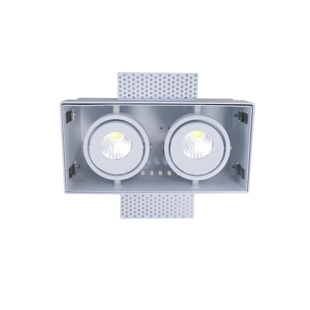 Inbouwspot TROFA 2lichts trimless - wit
