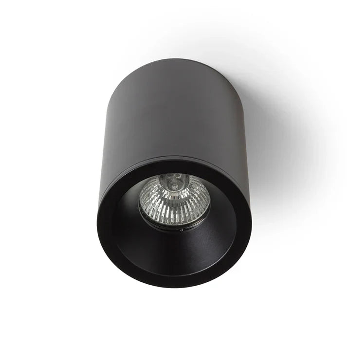 Eilvano LED badkamer plafondspot cilindrisch GU10 zwart of wit