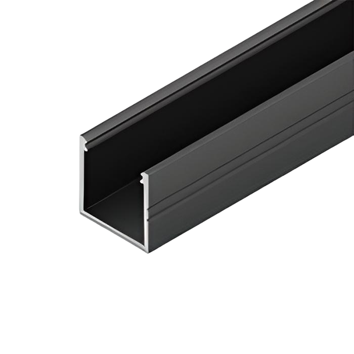 Smart aluminium LED strip profiel 16mm zwart 2m