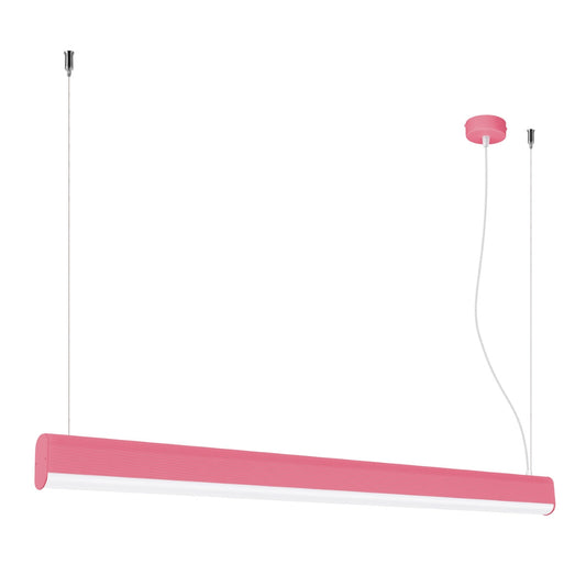 Farge Line Rosafarbene LED-Hängeleuchte