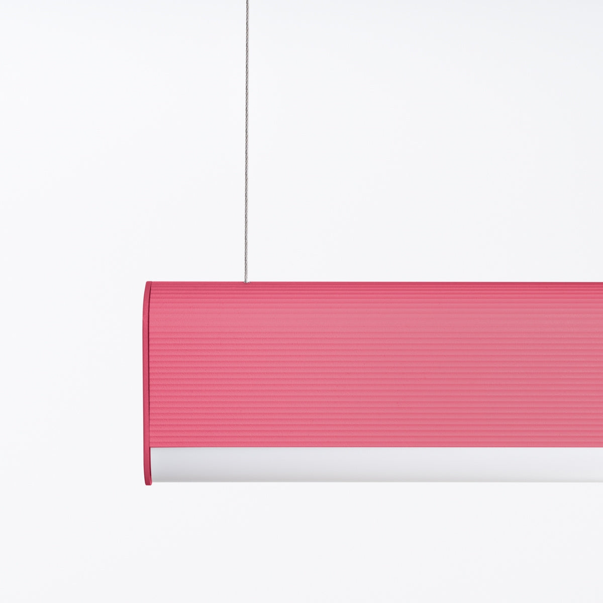 Farge Line Rosafarbene LED-Hängeleuchte