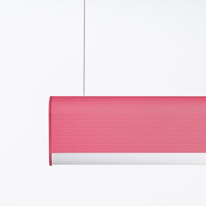 Farge Line Rosafarbene LED-Hängeleuchte