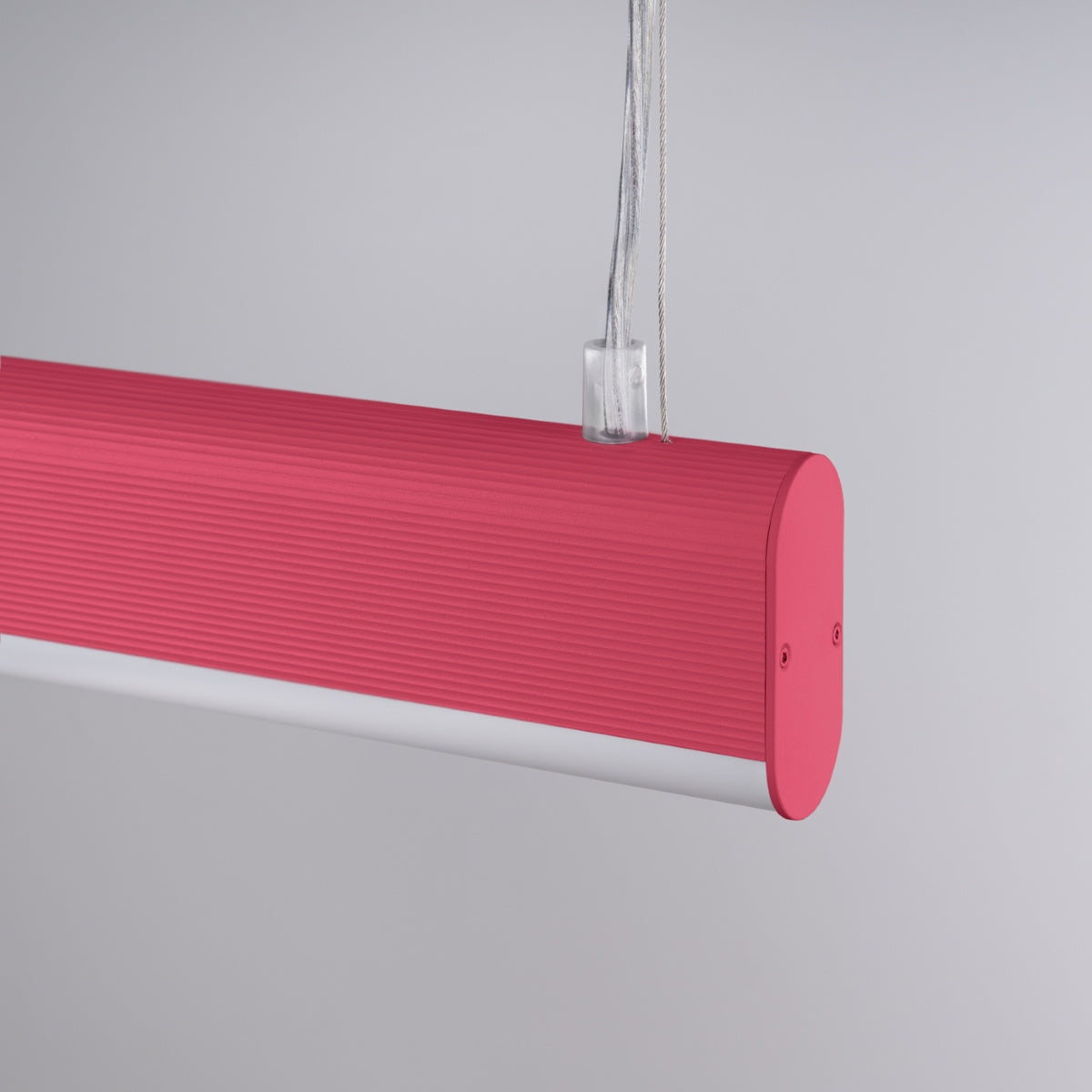 Farge Line Rosafarbene LED-Hängeleuchte