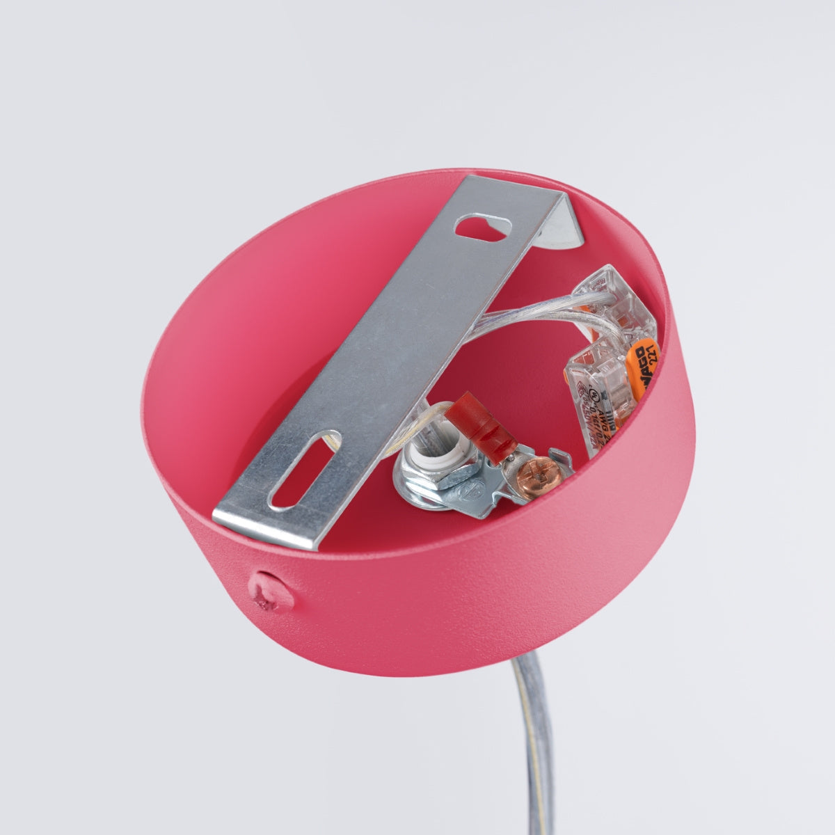Farge Line Rosafarbene LED-Hängeleuchte