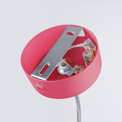 Farge Line Rosafarbene LED-Hängeleuchte