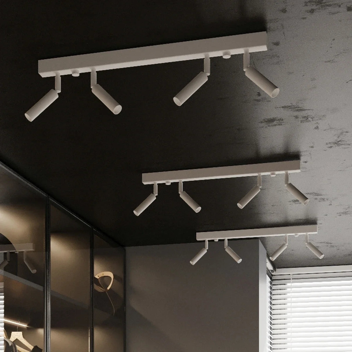 Focus Six 6-spots plafondlamp wit verstelbaar