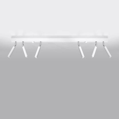 Focus Six 6-spots plafondlamp wit verstelbaar